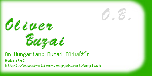 oliver buzai business card